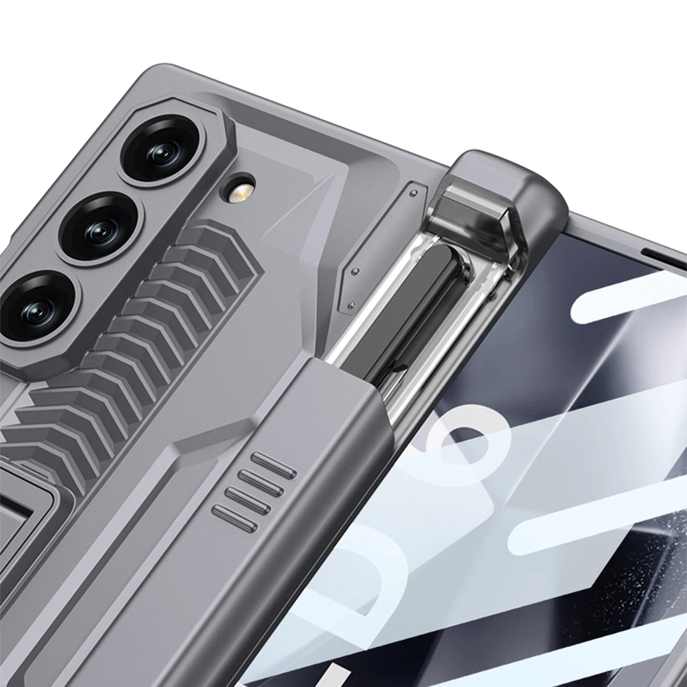 Armor Case with Hinge Protection & Pen Slot for Samsung Galaxy Z Fold 6