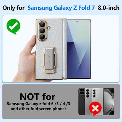 Strap Stand Leather Case for Z Fold 7