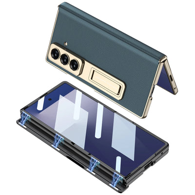 Premium Leather Magnetic Stand Case