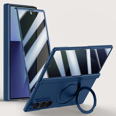 Magnetic Ring Stand Case with Screen Protection