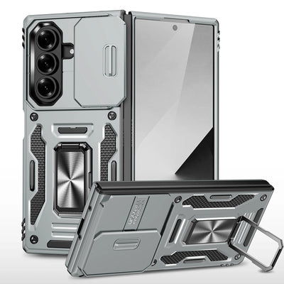 Rugged Armor Sliding Camera Case with Metal Kickstand