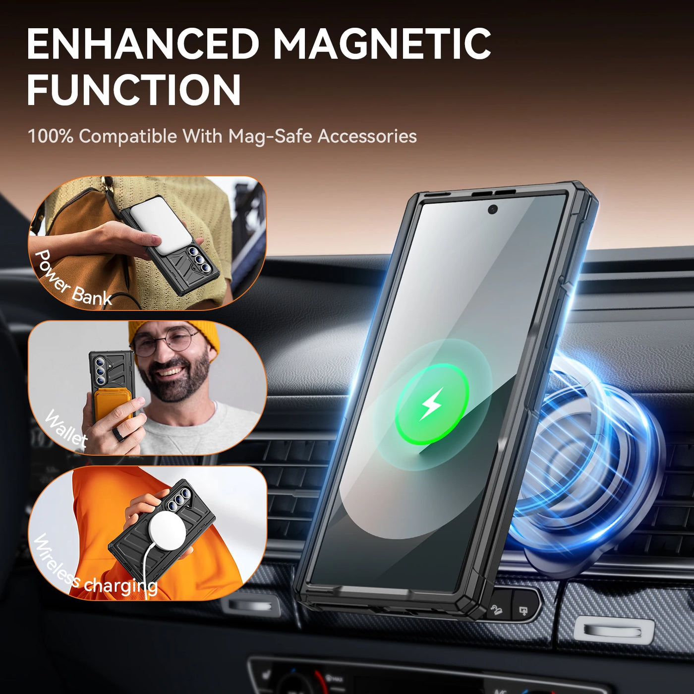 Rugged Magnetic Stand Case for Galaxy Z Fold 7