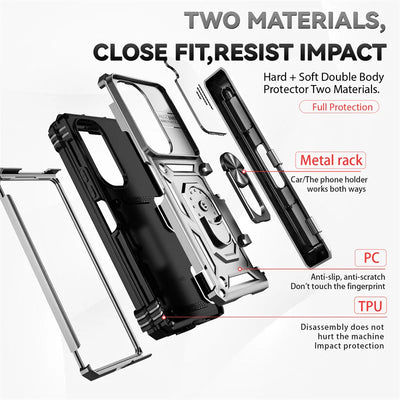 Rugged Armor Case with Kickstand & Camera Cover