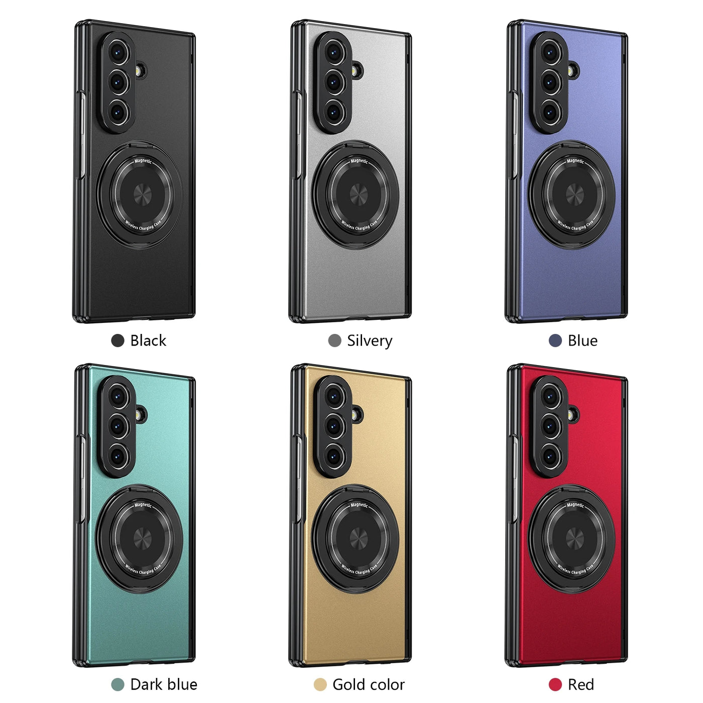 Magnetic Ring Kickstand Case with Screen protection