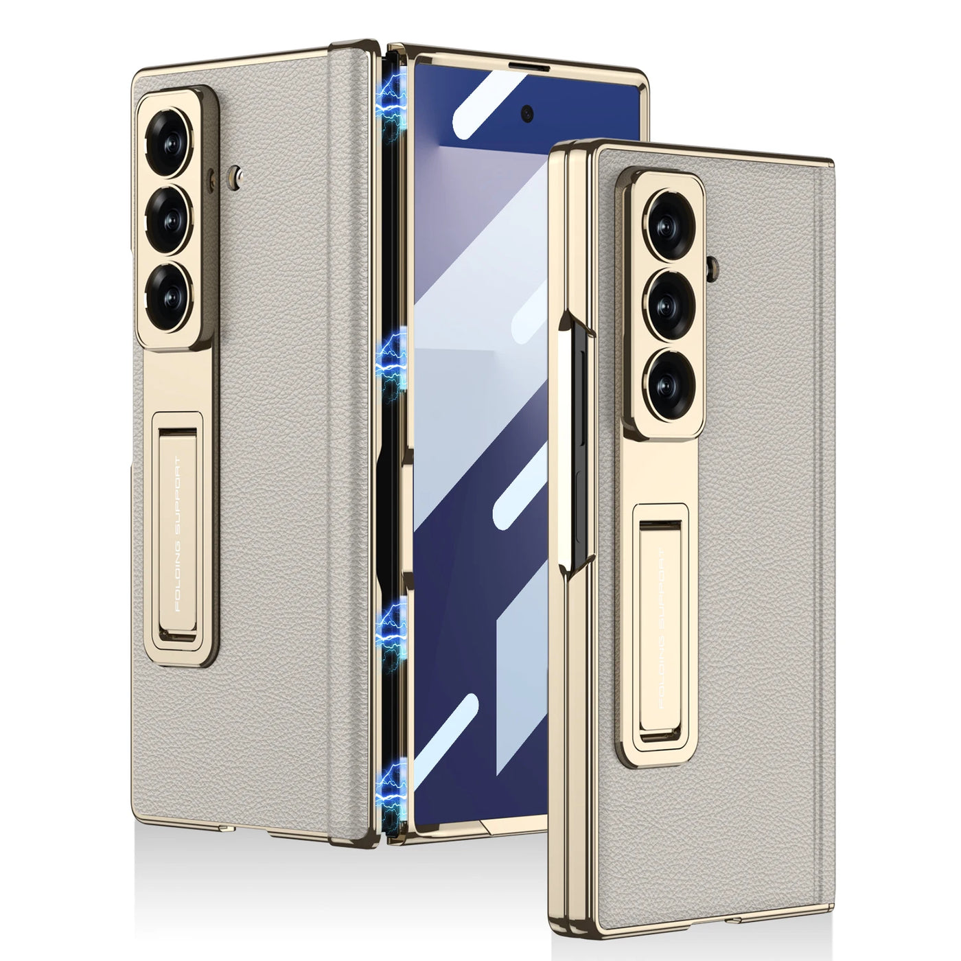Premium Leather Magnetic Stand Case