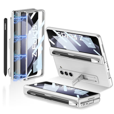 Shockproof Matte Case With Bracket & Pen Holder For Samsung Galaxy Z Fold 5