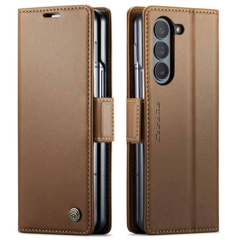 Galaxy - ＊チャコ＊　LEATHER COVER Galaxy Fold (中古) Magnetic Flip Leather Case for Samsung Galaxy Z Fold 6 – The