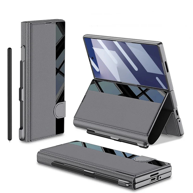 Flip Stand Case with Pen Slot & Film