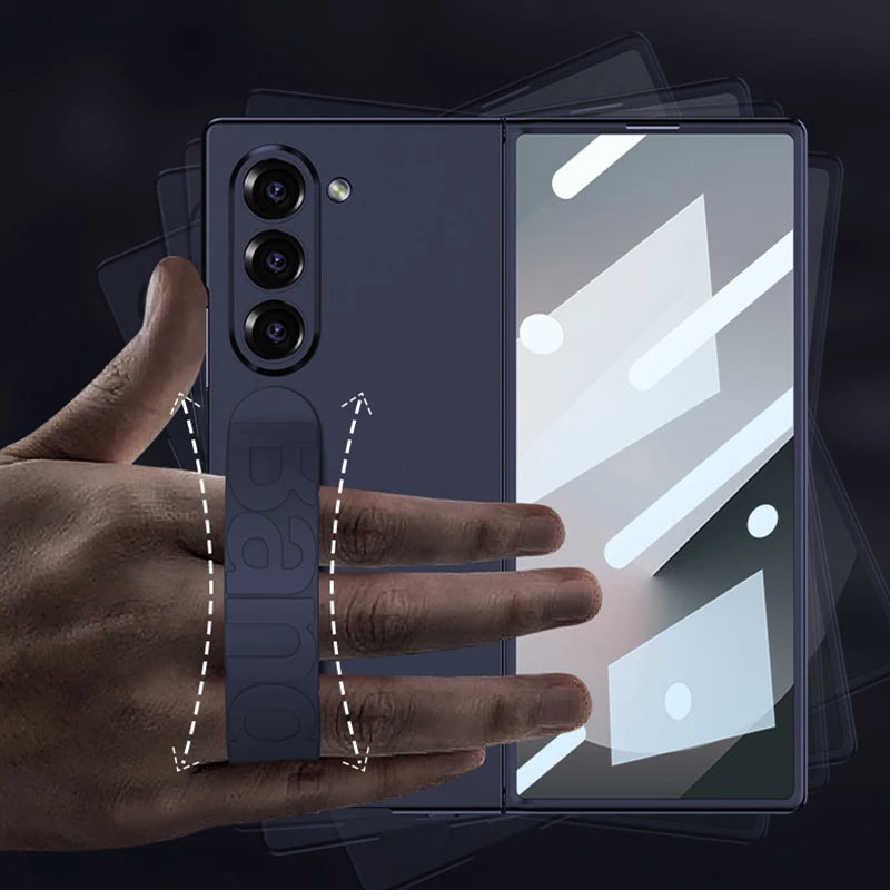 Full Protection Case with Wristband For Samsung Galaxy Z Fold 6