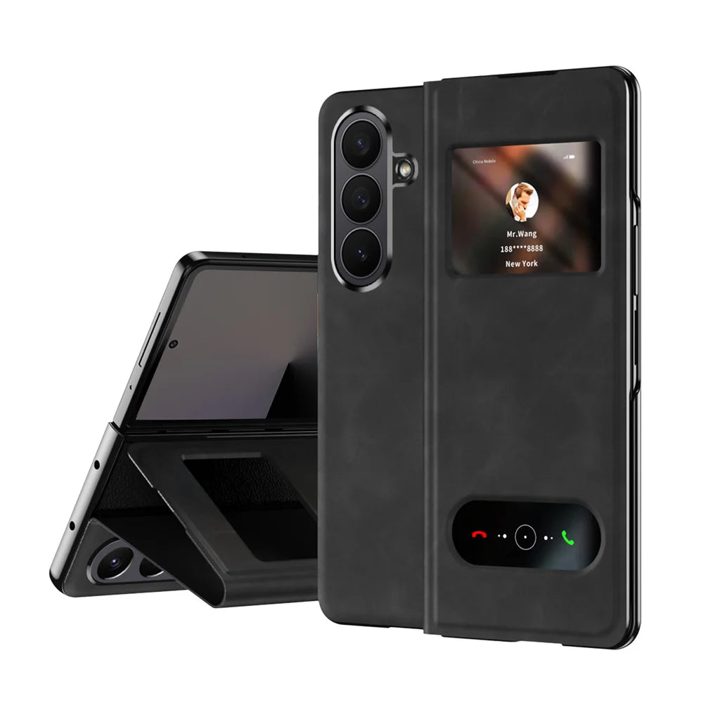 Luxury Leather Smart View Case