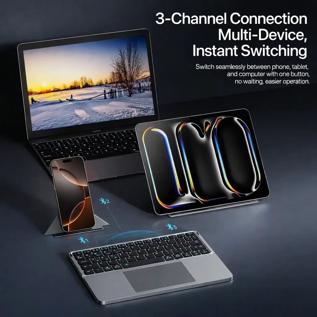 Touch Nova | Foldable Wireless Keyboard with Touchpad – The Z Fold