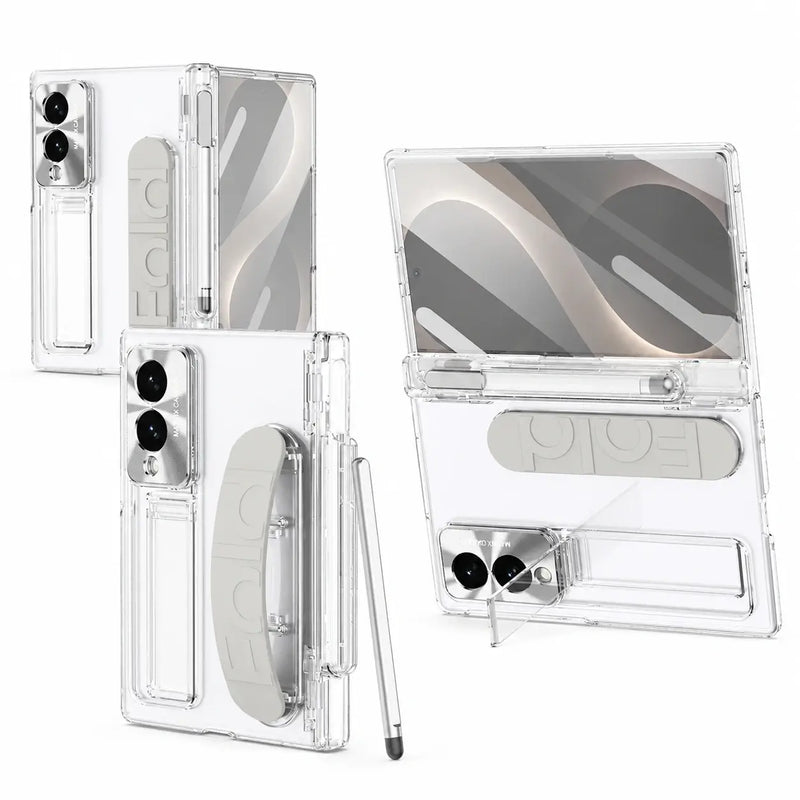 Wristband Kickstand Case with Pen for Samsung Galaxy Z Fold 8 Wide