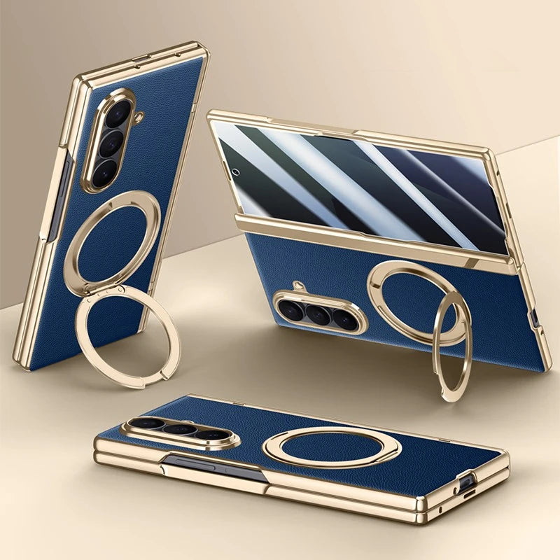 Magnetic Ring Case with Screen Protection