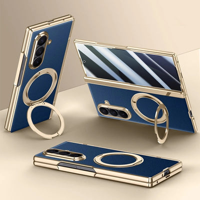 Magnetic Ring Case with Screen Protection