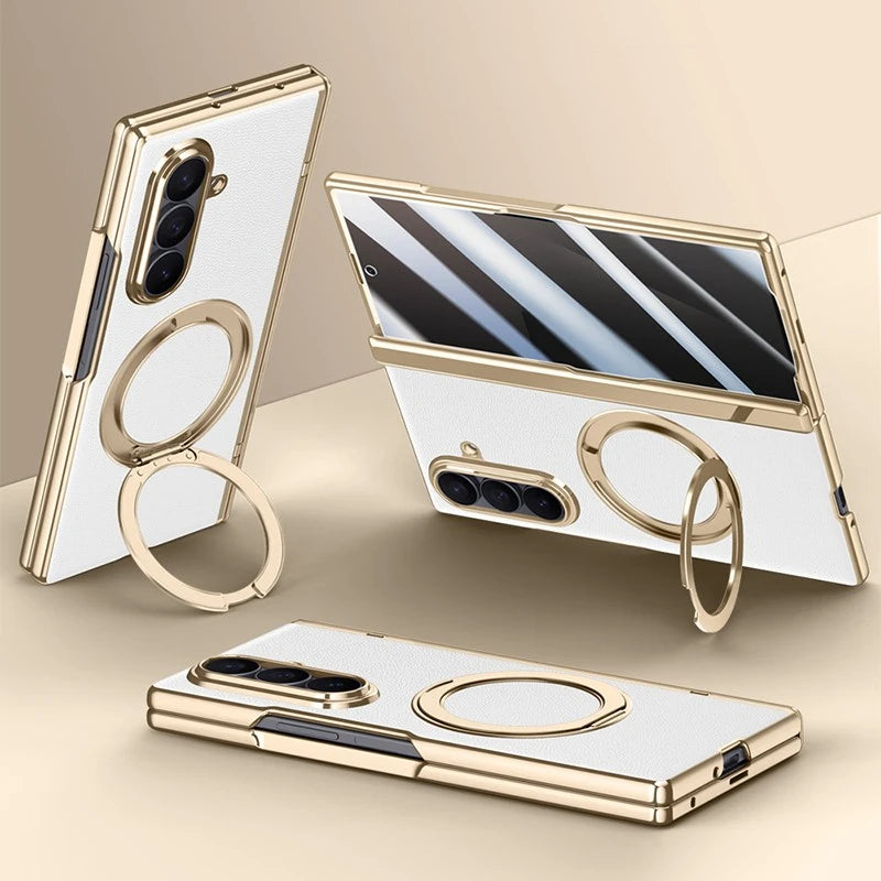 Magnetic Ring Case with Screen Protection