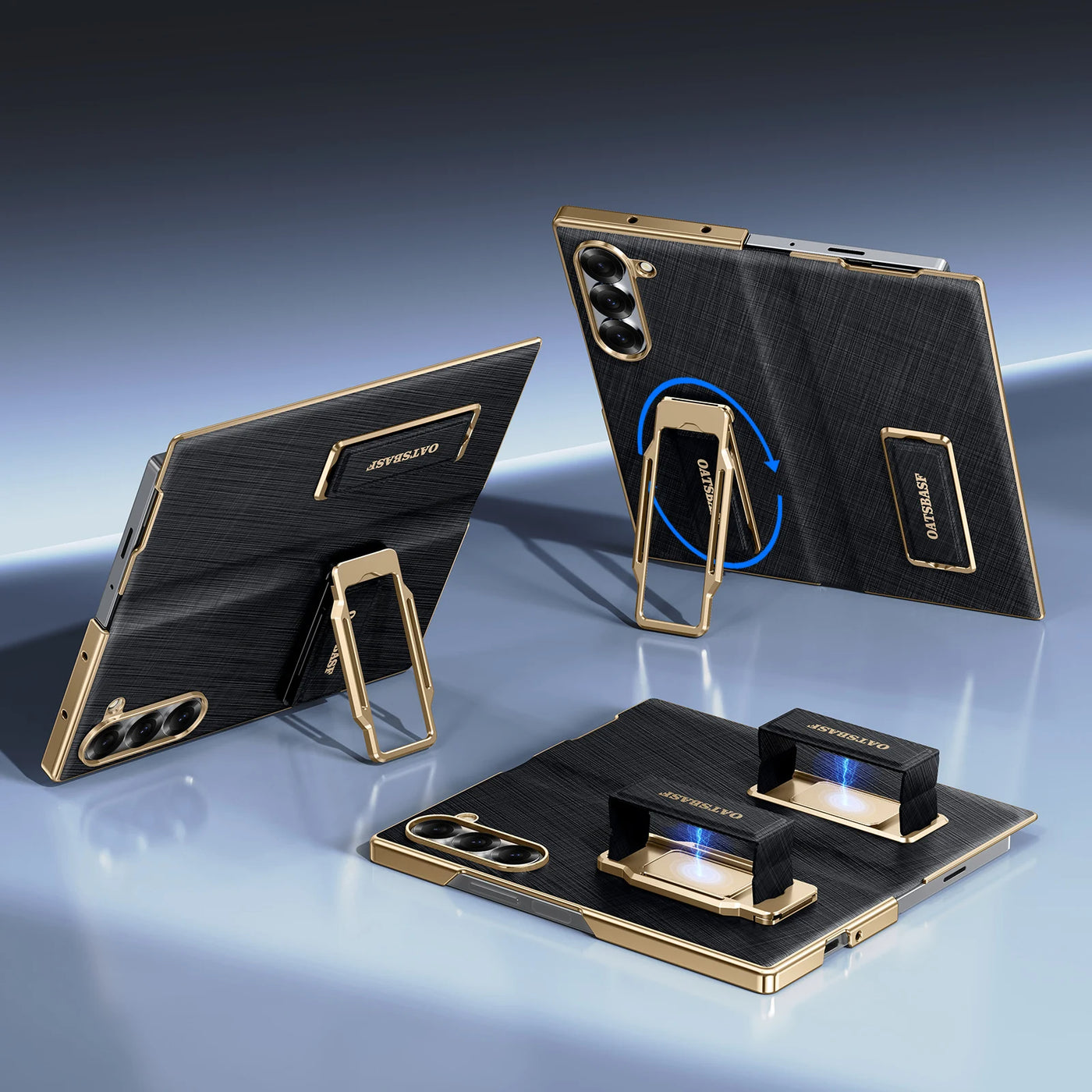 Strap Stand Leather Case for Z Fold 7