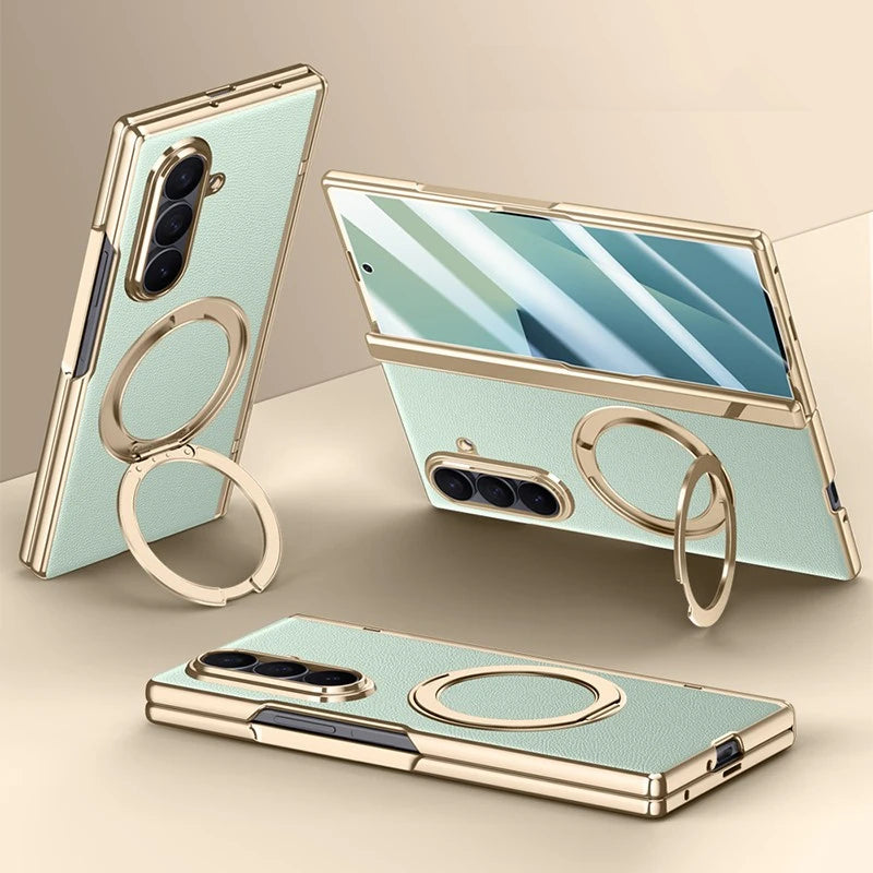 Magnetic Ring Case with Screen Protection