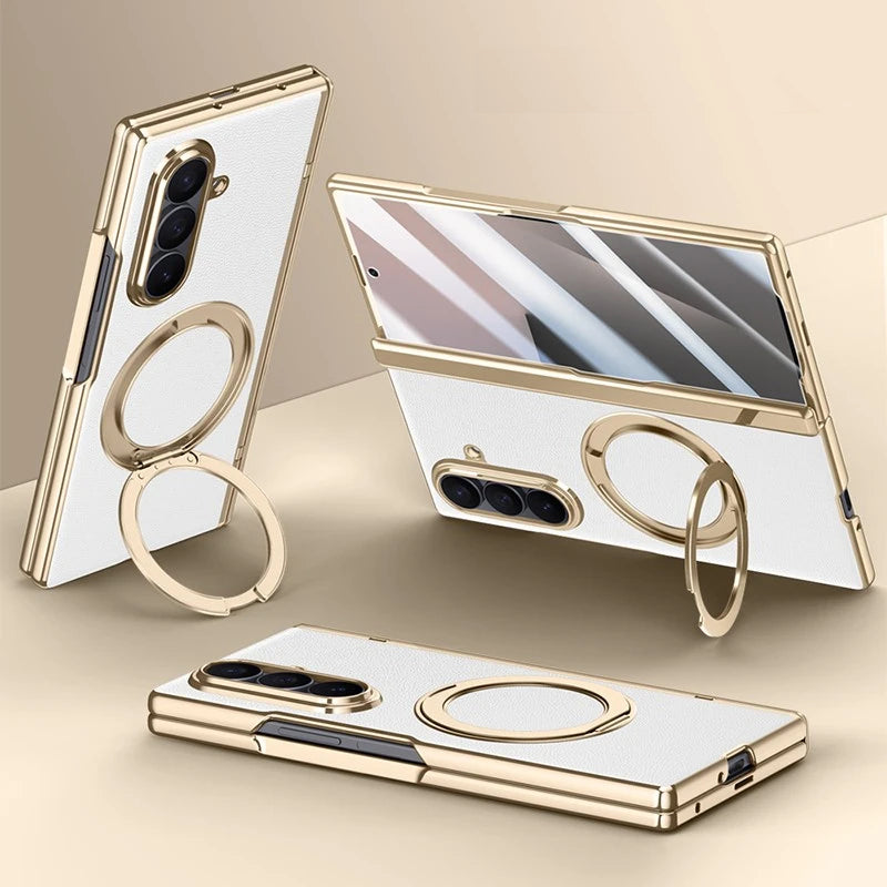 Magnetic Ring Case with Screen Protection