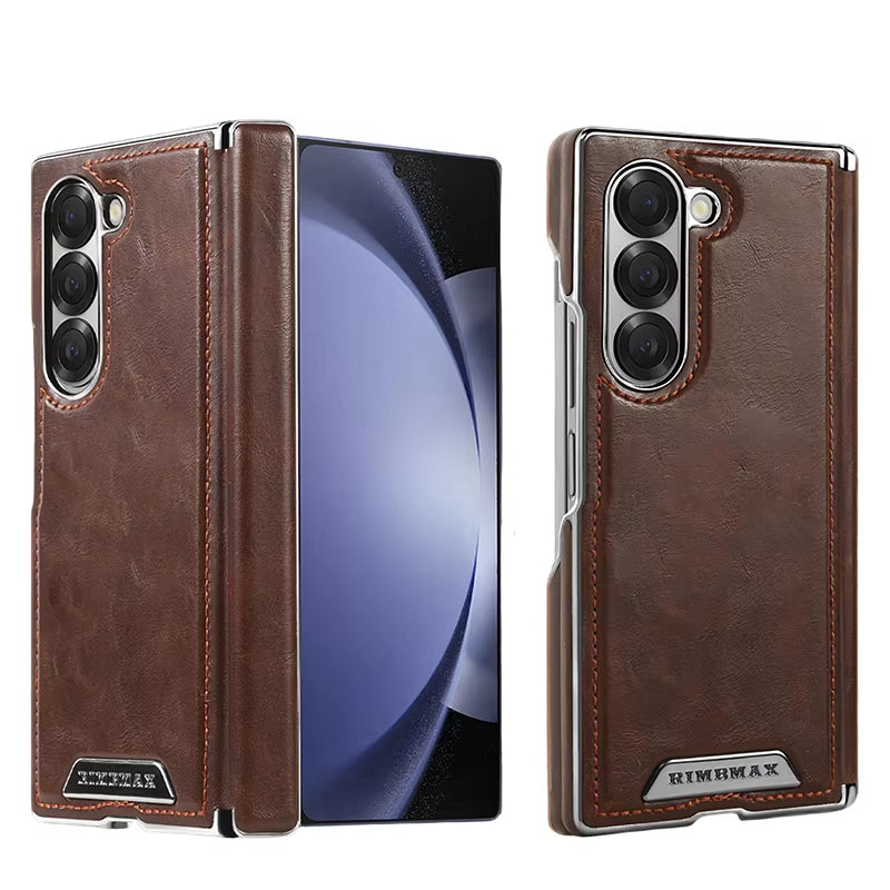 Vintage Leather Magnetic Case for Galaxy Z Fold