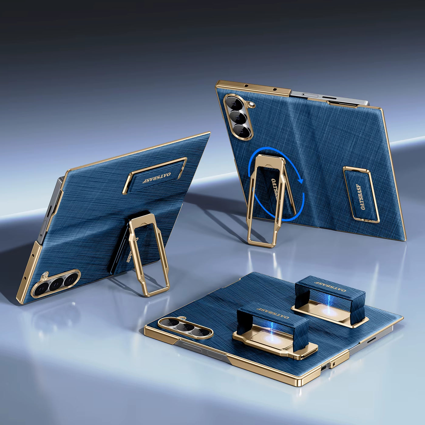 Strap Stand Leather Case for Z Fold 7