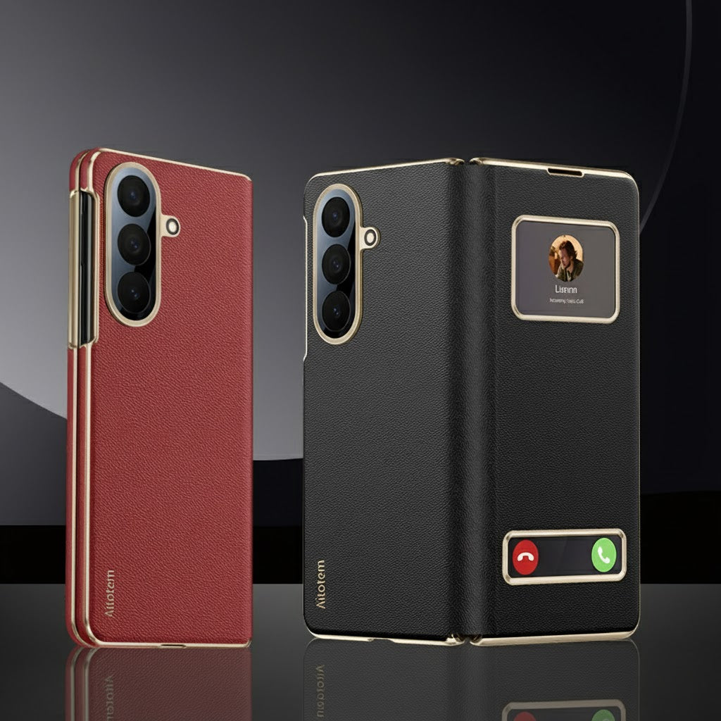 Luxury Magnetic Smart View Leather Case