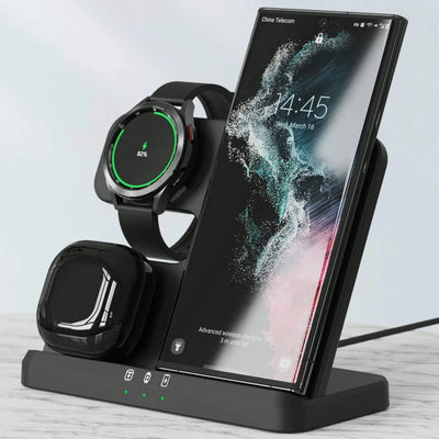 3 in 1 Wireless Charger Stand for Samsung Galaxy S23 Series - S23 Ultra Case