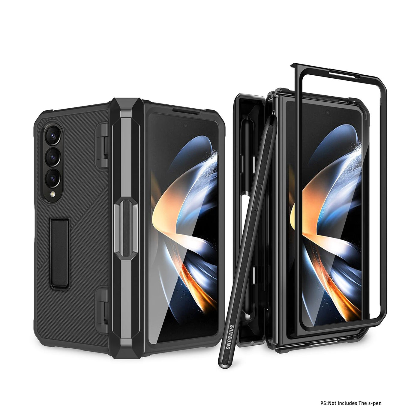 Shockproof Case with Hinge Protection S Pen Holder For Samsung Galaxy Z Fold 4