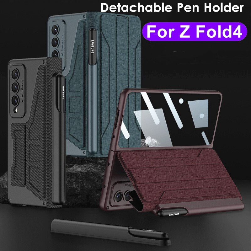 Anti Drop Case with S Pen Slot Cover for Samsung Galaxy Z Fold 4