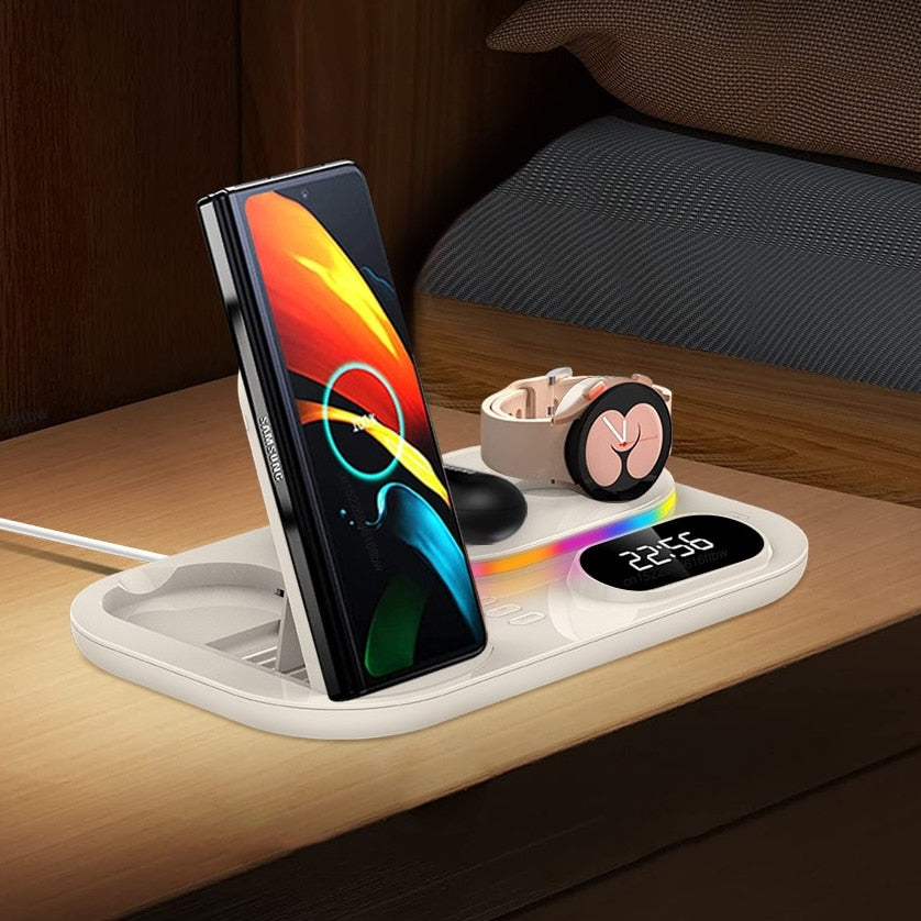 3 in 1 Fast Wireless Charger Station For Samsung Galaxy Z Fold 4
