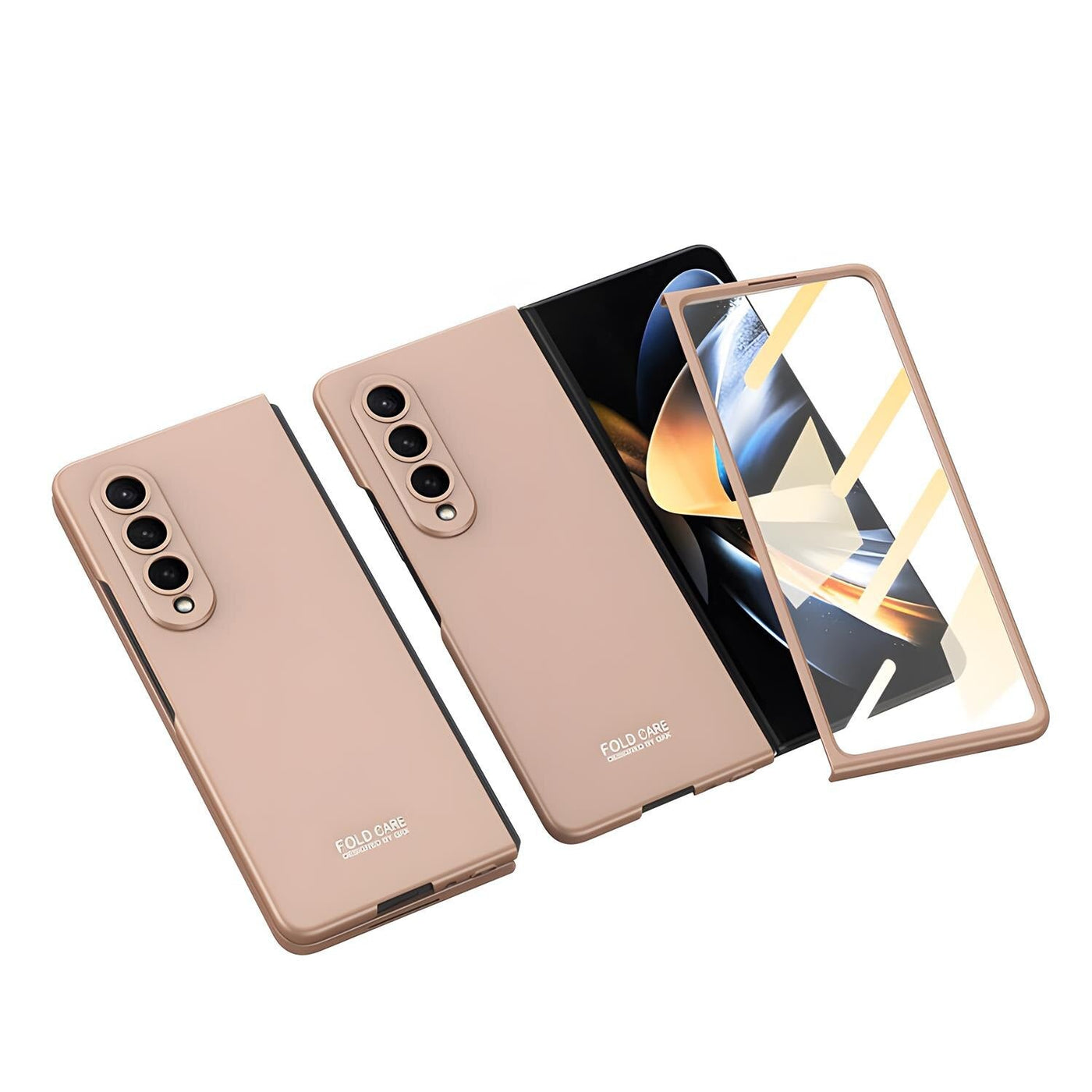 Ultra Thin Shockproof Matte Case with Glass Film For Samsung Galaxy Z Fold 4