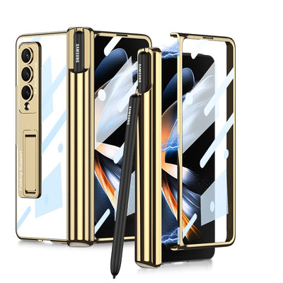 Transparent Case with Pen Holder For Samsung Galaxy Z Fold 4