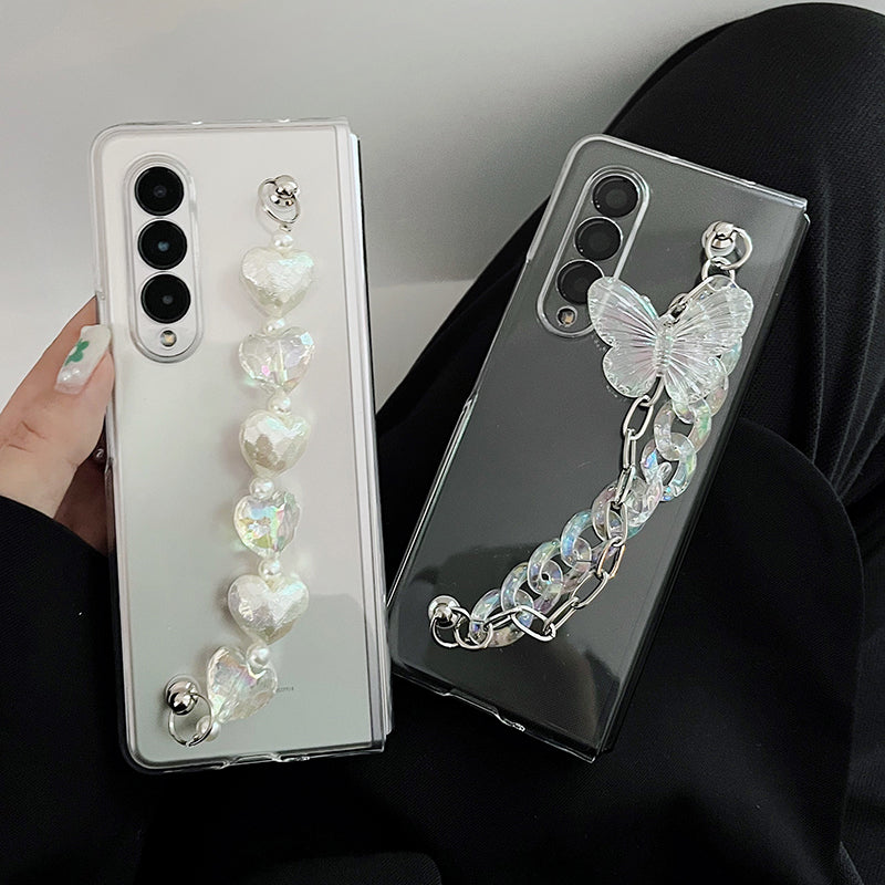 3D Crystal Bracelet Case For Galaxy Z FOLD 4 5G
